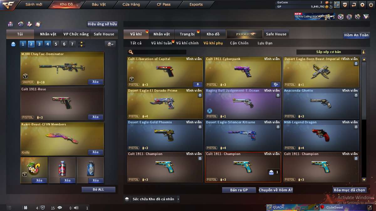 shop acc cf uy tin gia re